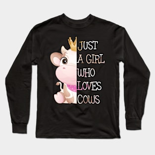 Just A Girl Who Loves Cow Long Sleeve T-Shirt